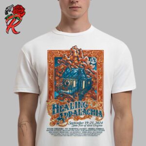 Healing Appalachia 2024 Poster State Fair Of West Virginia On September 19 20 21 2024 With Full Lineup Unisex T-Shirt