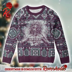 Iron Maiden Eddie Fist Ugly Christmas Sweater