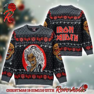 Iron Maiden Eddie the Head 666 Ugly Christmas Sweater