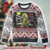 Iron Maiden Maya Eddie The Book of Souls With Snowflakes Pattern Knitted Ugly Christmas Sweater