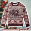 Iron Maiden Senjutsu Samurai Eddie Holiday Knitted Ugly Christmas Sweater