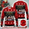 Kiss Band End Of The Road World Tour Fire Knitted Ugly Christmas Sweater