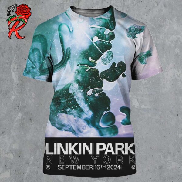 Linkin Park From Zero Tour 2024 New York Brooklyn Limited Edition Poster At Barclays Center On September 16 2024 All Over Print Shirt