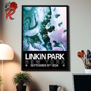 Linkin Park From Zero Tour 2024 New York Brooklyn Limited Edition Poster At Barclays Center On September 16 2024 Home Decor Poster Canvas