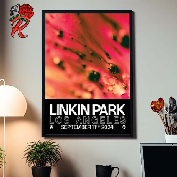 Linkin Park From Zero Tour Poster In Los Angeles At Kia Forum On September 11 2024 Home Decor Poster Canvas