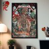 Metallica M72 CDMX Mexico City Night 3 Poster For Estadio GNP Seguros On September 27 2024 Met On Tour Aztec Warrior Artwork By Juan Ma Orozco Decor Poster Canvas