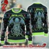 Metallica Blackened Whiskey 72 Seasons Snakes And The Death Knitted 2024 Christmas Ugly Sweater