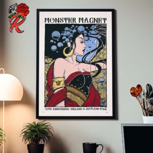 Monster Magnet 35th Anniversary England And Scotland Tour 2024 Thalia The Grace Of Prosperity Artwork Home Decor Poster Canvas