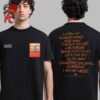 Oasis Definitely Maybe 30th Anniversary Merch Tracklist Two Sides Unisex T-Shirt