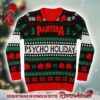 Pantera Christmas Wreath Fucking Holiday Snowy Pattern Ugly Christmas Sweater