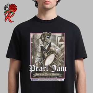 Pearl Jam Dark Matter World Tour Event Poster For Theo Epstein And Foundation To Be Named Later Event VIP Fundraiser At Fenway Park Boston On September 15 and 17 2024 Unisex T-Shirt