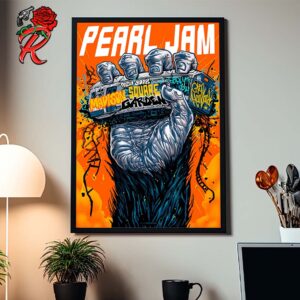 Pearl Jam Event Merch Poster For New York Night 2 Show At Madison Square Garden On September 4 2024 NYC Home Decor Poster Canvas