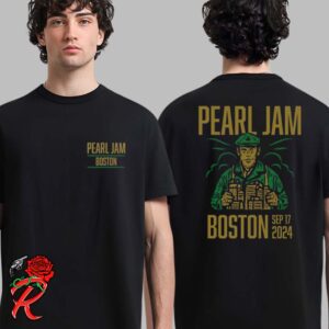 Pearl Jam Event Tee For Boston MA Night 2 At Fenway Park On September 17 2024 Two Sides Unisex T-Shirt