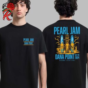 Pearl Jam Event Tee For The Ohana Festival Night 2 At Dana Point California At Doheny State Beach On September 29 2024 Two Sides Unisex T-Shirt