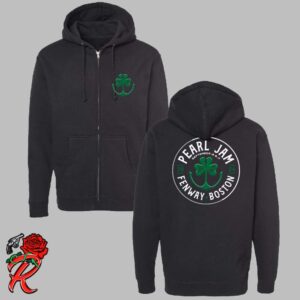 Pearl Jam Maritimer Zip Hoodie Text Logo For Boston MA At Fenway Park On September 15 And 17 2024 Two Sides Hoodie T-Shirt