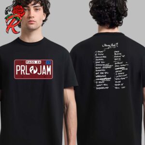 Pearl Jam Setlist Tee Boston Night 2 At Fenway Park On September 17 2024 Two Sides Unisex T-Shirt