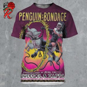 Penguin In Bondage Poster For St Louis At The Pageant On September 9 2024 Roxpostrophy 50th Anniversary Tour All Over Print Shirt