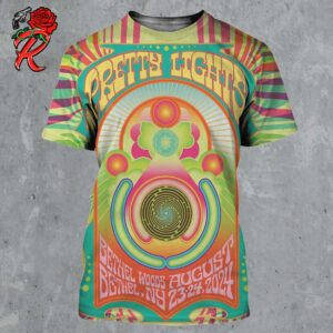 Pretty Lights Poster For Show In Bethel New York At Bethel Woods On August 23 24 2024 All Over Print Shirt