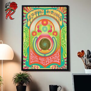 Pretty Lights Poster For Show In Bethel New York At Bethel Woods On August 23 24 2024 Home Decor Poster Canvas