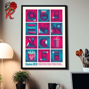 Quinn XCII Poster For All You Can Eat Tour 2024 Home Decor Poster Canvas