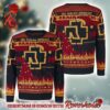 Rammstein Logo With Grinch Hand Funny Knitted Ugly Christmas Sweater