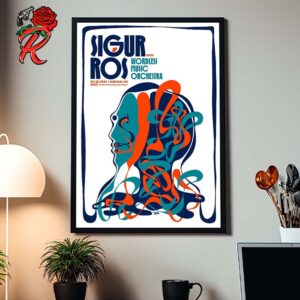 Sigur Ros With Wordless Music Orchestra Concert Poster In Durham North Carolina At Durham Performing Arts Center On September 28 2024 Home Decor Poster Canvas