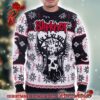 Slipknot Holiday Goat Pattern Xmas Gift For Rock Fan Knitted Ugly Christmas Sweater