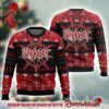 Slipknot Band Goat Skull Horror With Snowflakes Pattern Holiday Gift Ugly Christmas Sweater