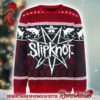 Slipknot Fucking Holidays Logo And Goat Head Blink Pattern Black And Grey Knitted Ugly Christmas Sweater