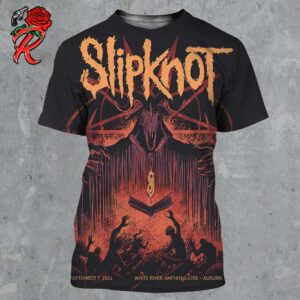 Slipknot Merch Poster In Auburn WA At White River Amphitheatre On September 7 2024 25th Anniversary 2024 Tour All Over Print Shirt