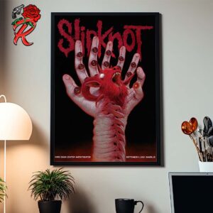 Slipknot Merch Poster In Nampa ID At Ford Idaho Center Amphitheater On September 11 2024 25th Anniversary 2024 Tour Home Decor Poster Canvas