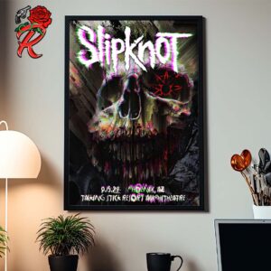 Slipknot Merch Poster In Phoenix AZ At Talking Stick Resort Amphitheatre On September 15 2024 25th Anniversary 2024 Tour Home Decor Poster Canvas