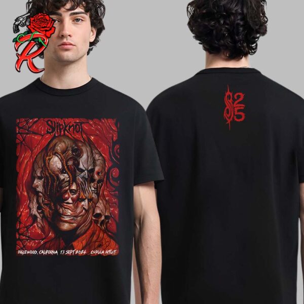 Slipknot Merch Tee In Inglewood California Night 1 At Cupula Intuit On September 13 2024 25th Anniversary 2024 Tour Two Sides Unisex T-Shirt