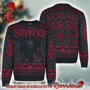 Slipknot We Are All Maggots In The End 2024 Ugly Christmas Sweater