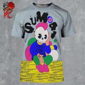 Sum 41 2024 The Final Tour Poster For The September And October Shows Tour Dates List All Over Print Shirt