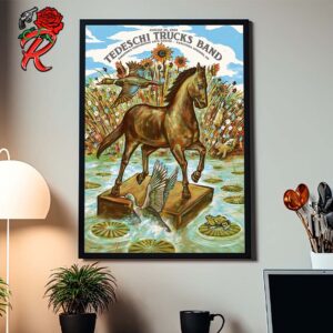 Tedeschi Trucks Band The First Poster For Saratoga Springs New York At Saratoga Performing Arts Center On August 30 2024 Home Decor Poster Canvas