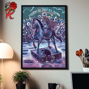 Tedeschi Trucks Band The Second Poster For Saratoga Springs New York At Saratoga Performing Arts Center On August 30 2024 Home Decor Poster Canvas