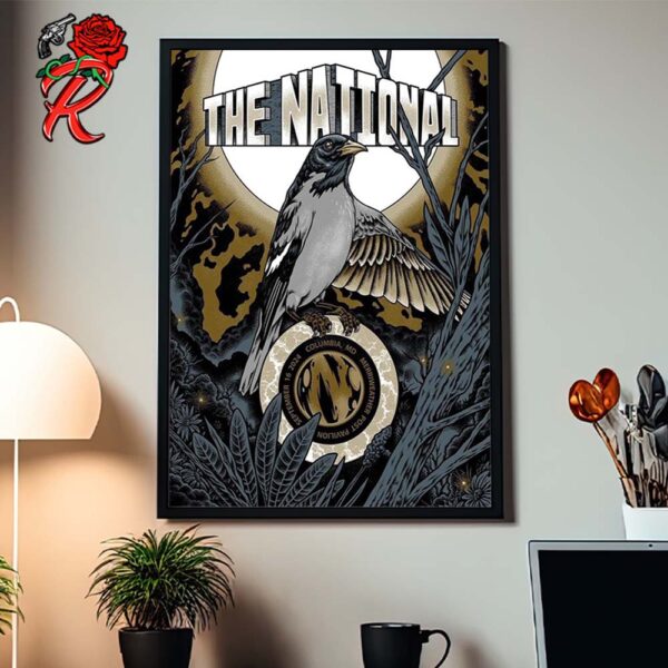 The National Gig Poster For Columbia MD At Merriweather Post Pavilion On September 16 2024 Home Decor Poster Canvas