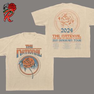 The National Rose Tour Tee The War On Drugs Ad Lucius Zen Diagram Tour 2024 Two Sides Unisex T-Shirt