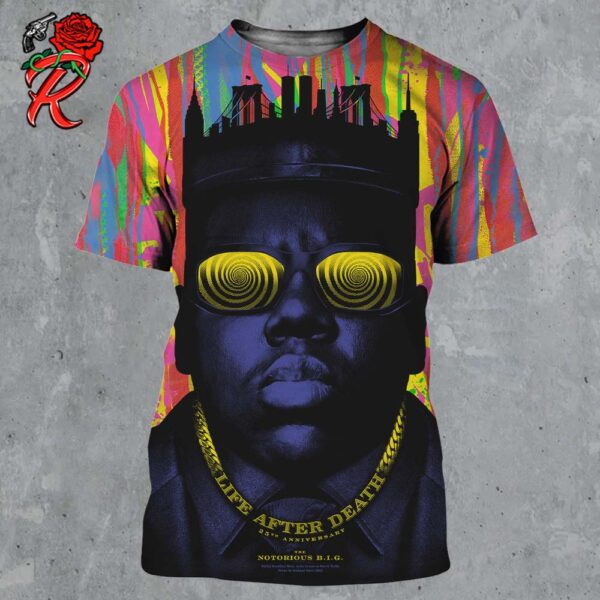 The Notorious BIG Life After Death 25th Anniversary All Over Print Shirt