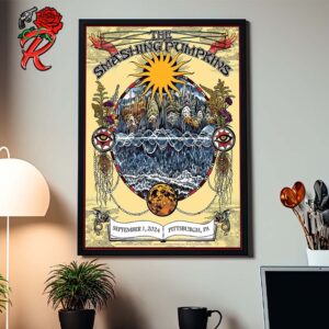 The Smashing Pumpkins Concert Poster For Pittsburgh PA At PNC Park On September 1 2024 Home Decor Poster Canvas