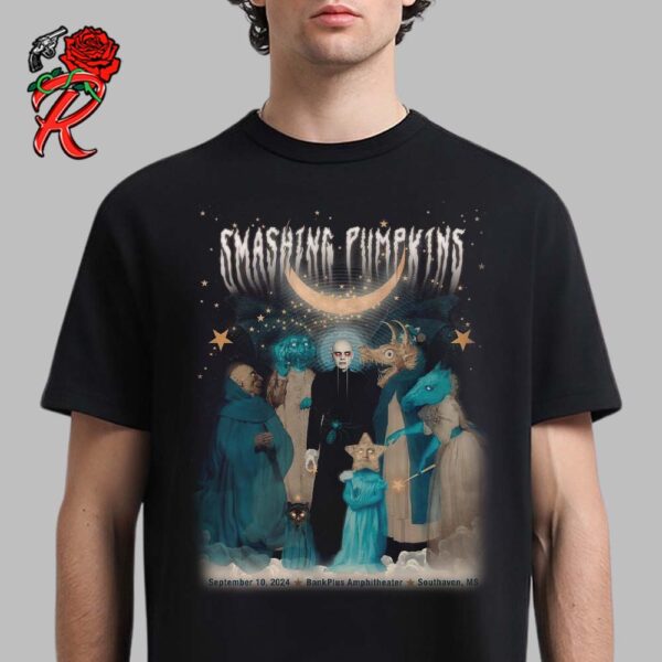 The Smashing Pumpkins Concert Poster For Southaven MS At Bank Plus Amphitheater On September 10 2024 Unisex T-Shirt