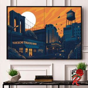 The Tedeschi Trucks Band Concert Poster For Brooklyn New York At Kings Theatre On September 28 2024 Home Decor Poster Canvas