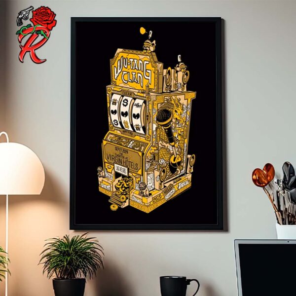 Wu Tang Clan Limited Edition Poster For Show In Las Vegas At The Theater At Virgin Hotels On September 27 2024 Jackpot Machine Artwork Home Decor Poster Canvas