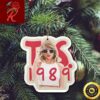 Merry Swiftmas Taylor Swift With Santa Hat 2024 Xmas Holiday Christmas Decorations Ornament