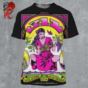 311 Band Gig Poster For Show In Fresno California At Fresno Fairgrounds On October 9 2024 All Over Print Shirt