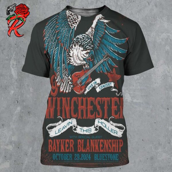 49 Winchester Leavin This Holler Live In Concert Poster For Bluestone On October 29 2024 Eagle And The Guitar Art All Over Print Shirt