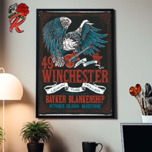 49 Winchester Leavin This Holler Live In Concert Poster For Bluestone On October 29 2024 Eagle And The Guitar Art Home Decor Poster Canvas