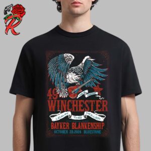 49 Winchester Leavin This Holler Live In Concert Poster For Bluestone On October 29 2024 Eagle And The Guitar Art Unisex T-Shirt