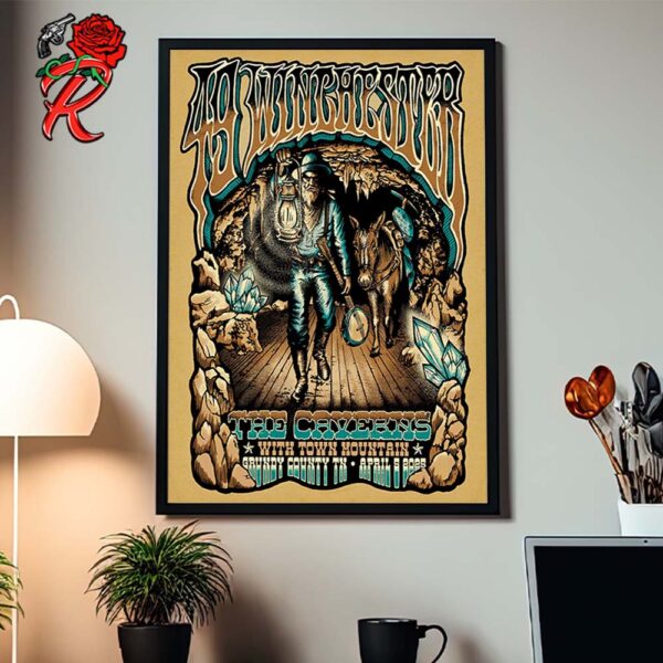 49 Winchester Poster For Show In Grundy County TN At The Caverns With Town Mountain On April 5 2025 Home Decor Poster Canvas